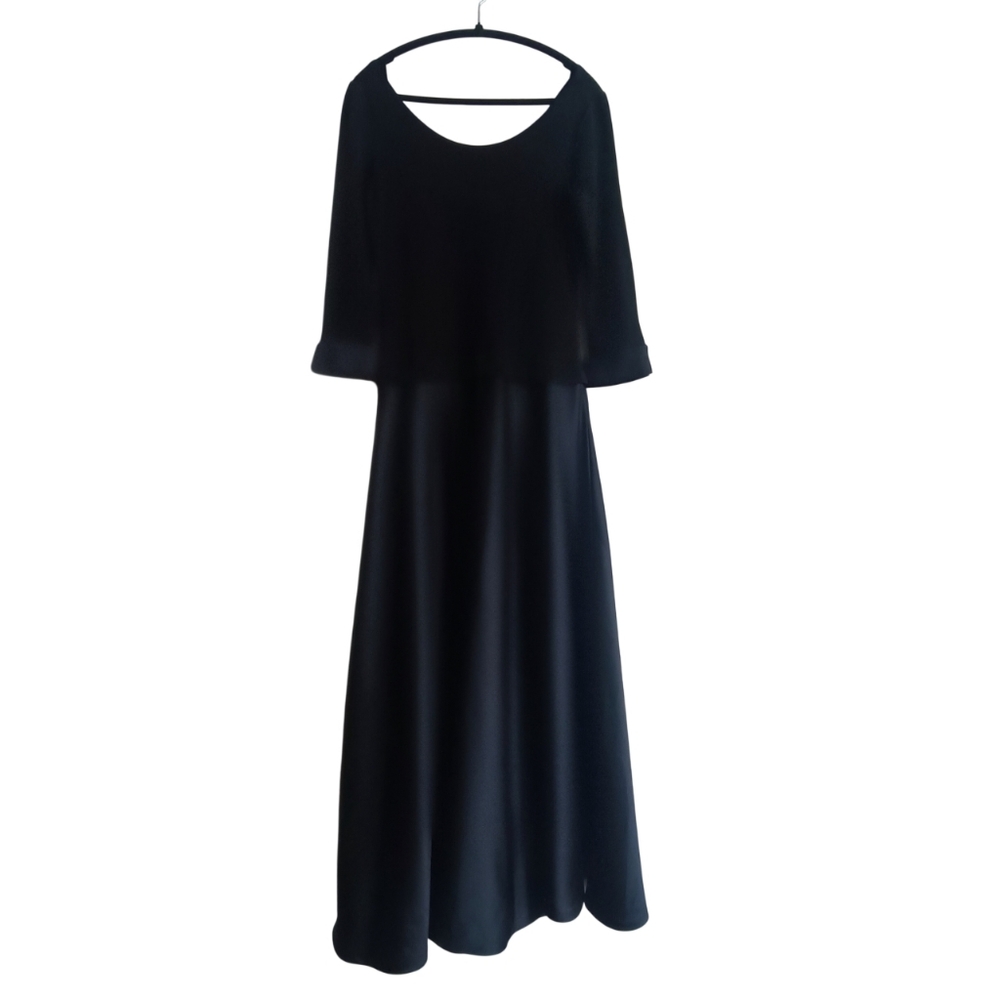 Vintage Holt Renfrew Black Evening Gown - Size 12 Modern 8-10